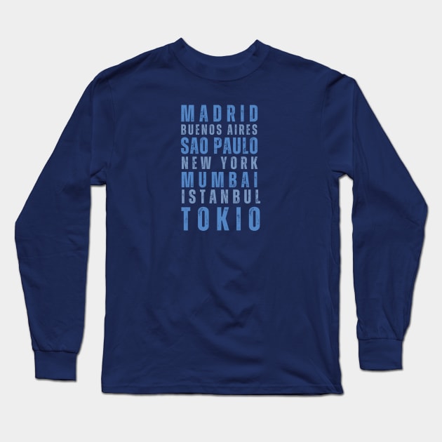 Cities of the world Long Sleeve T-Shirt by Studio468